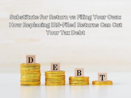 Substitute for Return vs Filing Your Own: How Replacing IRS-Filed Returns Can Cut Your Tax Debt